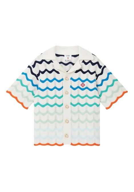 Camicia All'Uncinetto Con Onde Sfumate CASABLANCA KIDS | KS25-KW-96901